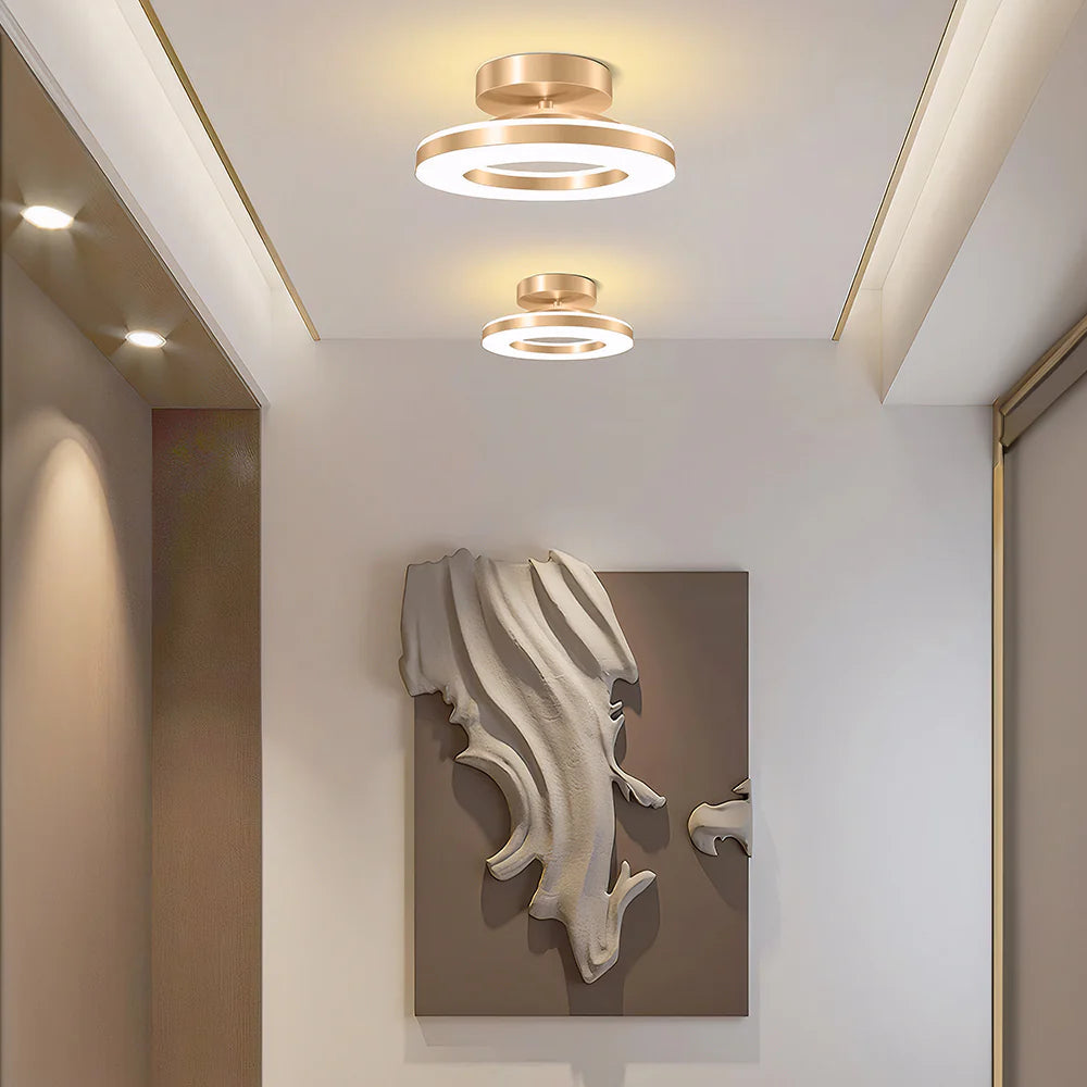 Ironéa™ – Luminaire Circulaire Chic en Métal
