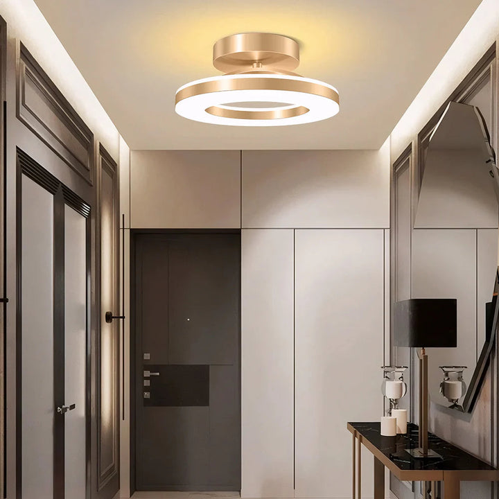 Ironéa™ – Luminaire Circulaire Chic en Métal