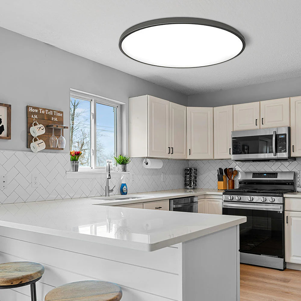 LumiZen™ – Éclairage de Plafond Rond et Épuré