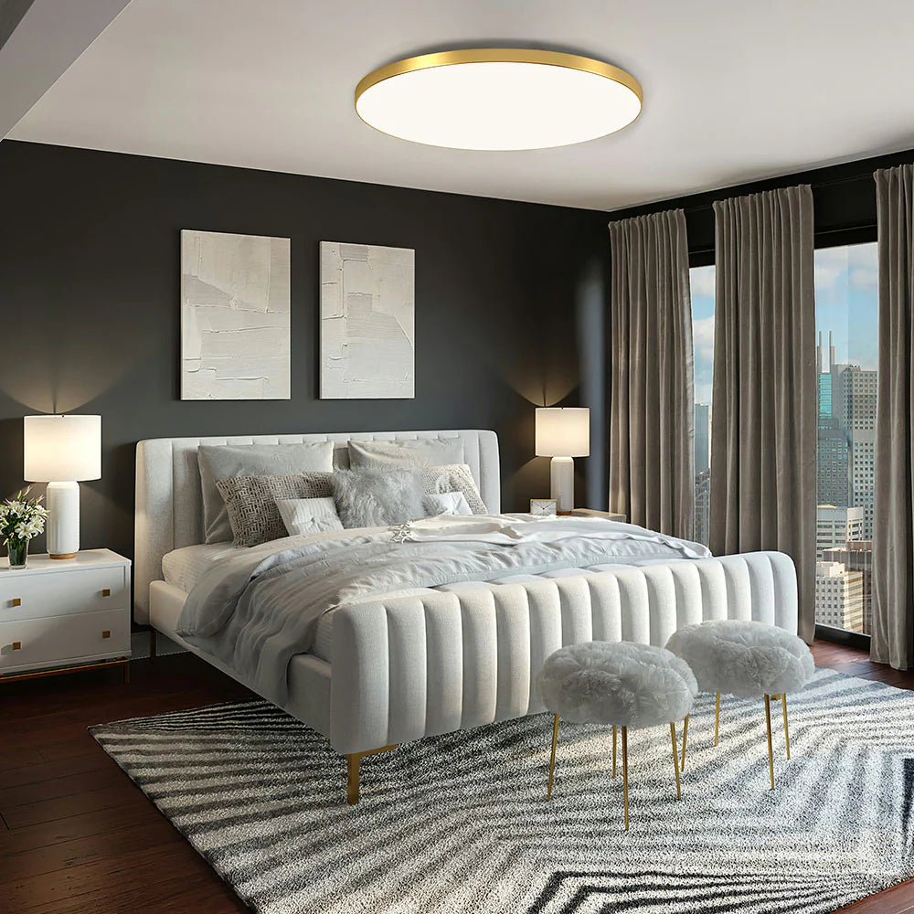 LumiZen™ – Éclairage de Plafond Rond et Épuré