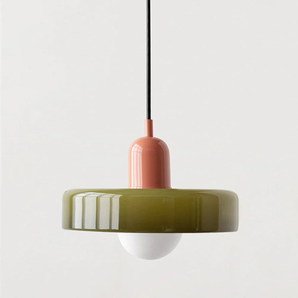 LumiModèle™ – Suspension Géométrique en Verre et LED