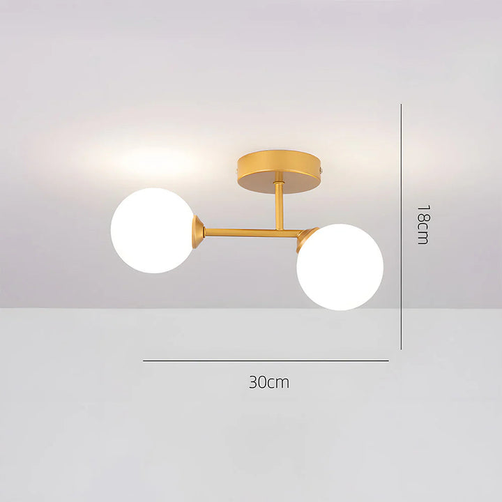 GlassaLume™ – Suspension Moderne Nordique à Deux Sources