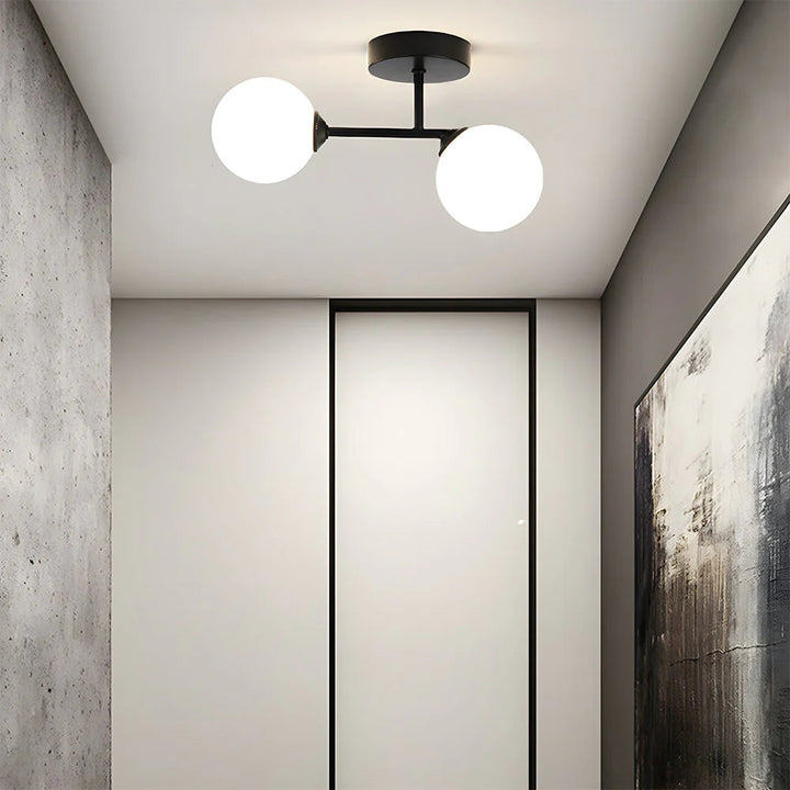 GlassaLume™ – Suspension Moderne Nordique à Deux Sources