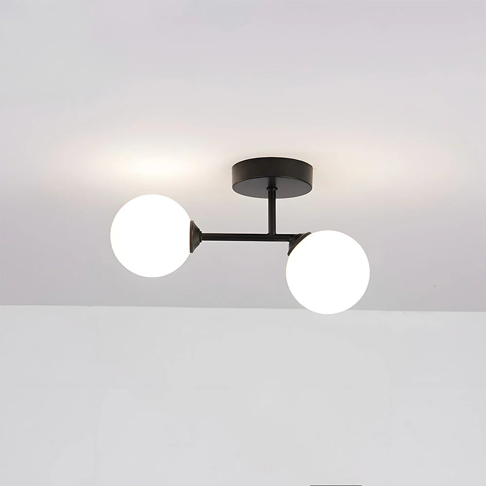 GlassaLume™ – Suspension Moderne Nordique à Deux Sources