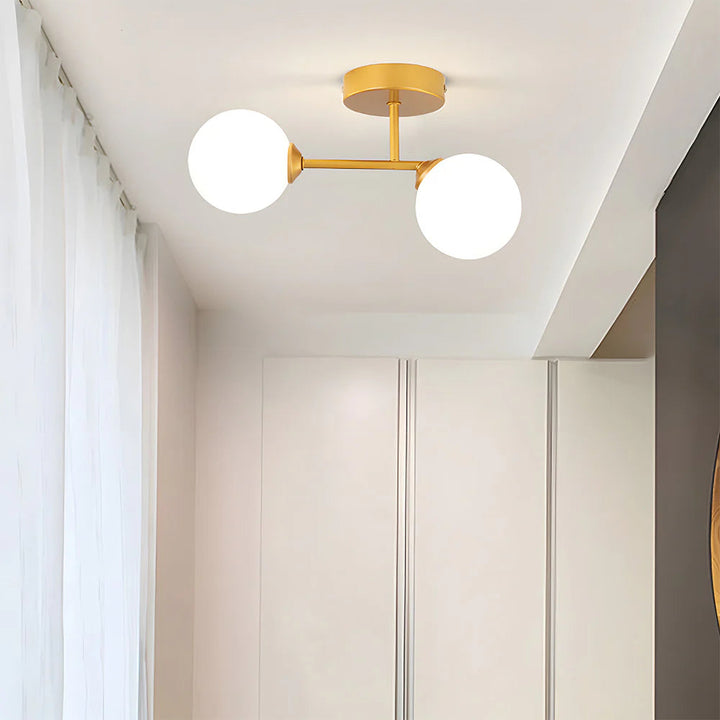 GlassaLume™ – Suspension Moderne Nordique à Deux Sources
