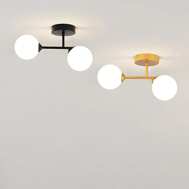 GlassaLume™ – Suspension Moderne Nordique à Deux Sources