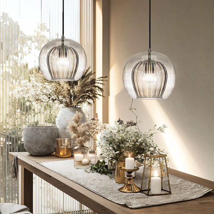 Sphéria™ – Suspension en Verre Soufflé Chic et Moderne