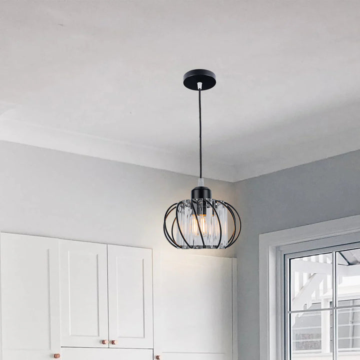 VerraNord™ – Suspension Nordique en Verre Globe Élégant