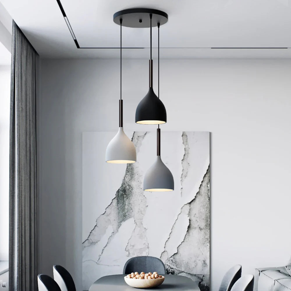 IronBake™ – Lampe Suspendue en Fer Peint et Cuit