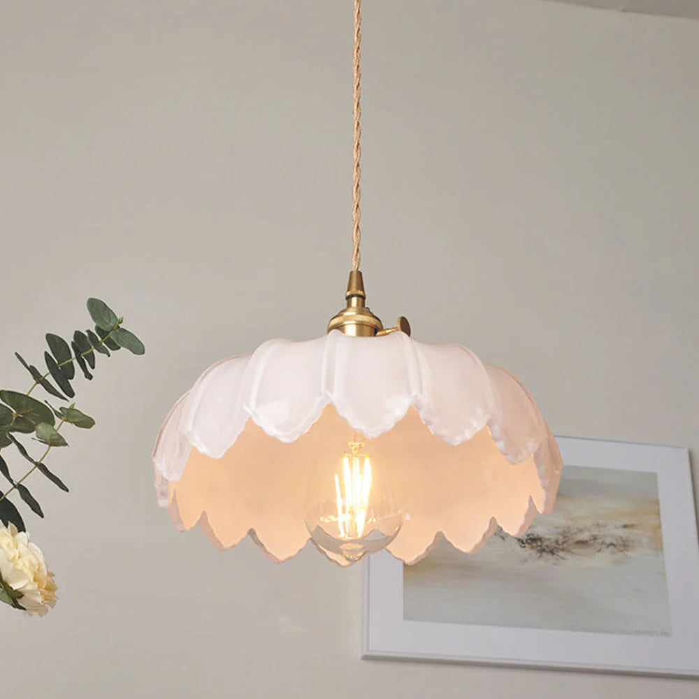 Bloomique™ – Lampe Fleur Contemporaine en Verre Soufflé