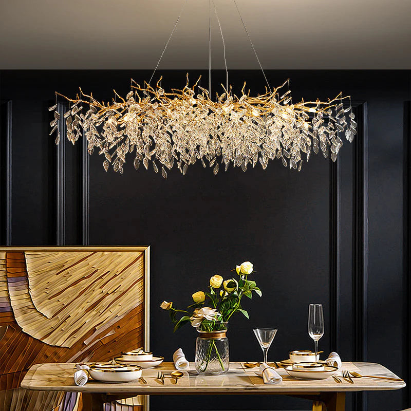 PrestigeCiel™ – Chandelier de Plafond Élégant et Étincelant