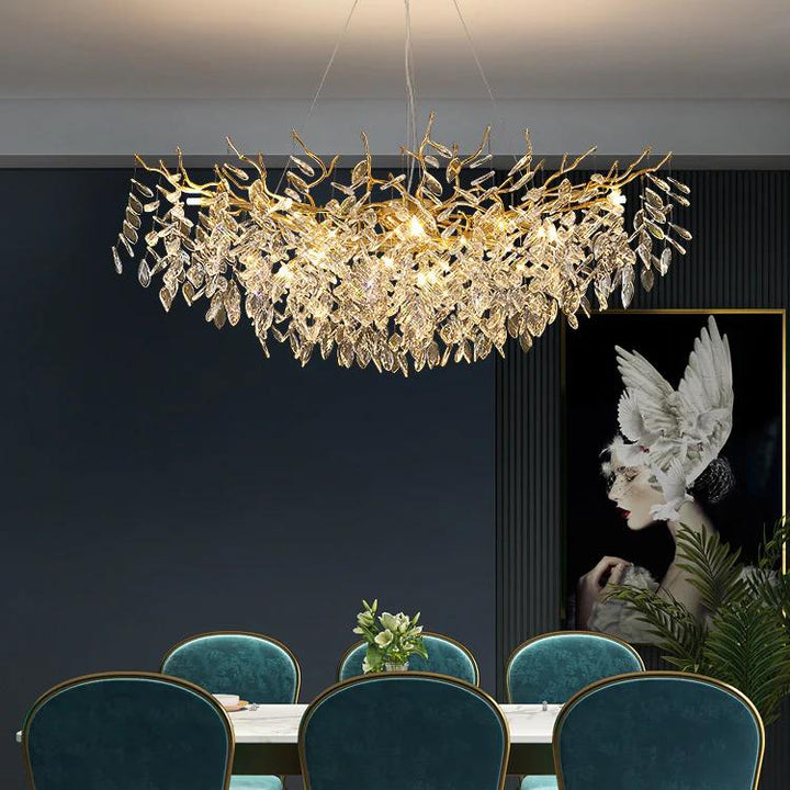 PrestigeCiel™ – Chandelier de Plafond Élégant et Étincelant