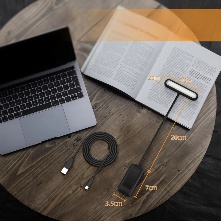 LireGlow™ – Mini Lampe à Clip LED pour Lecture Sans Fatigue