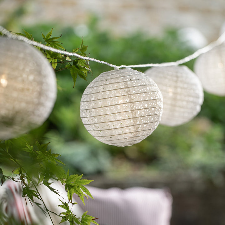 Guirlande Lumineuse Extensible à 10 Lampions Imperméables