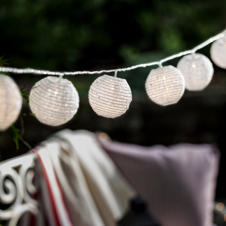 Guirlande LED Imperméable à 20 Lampions en Série