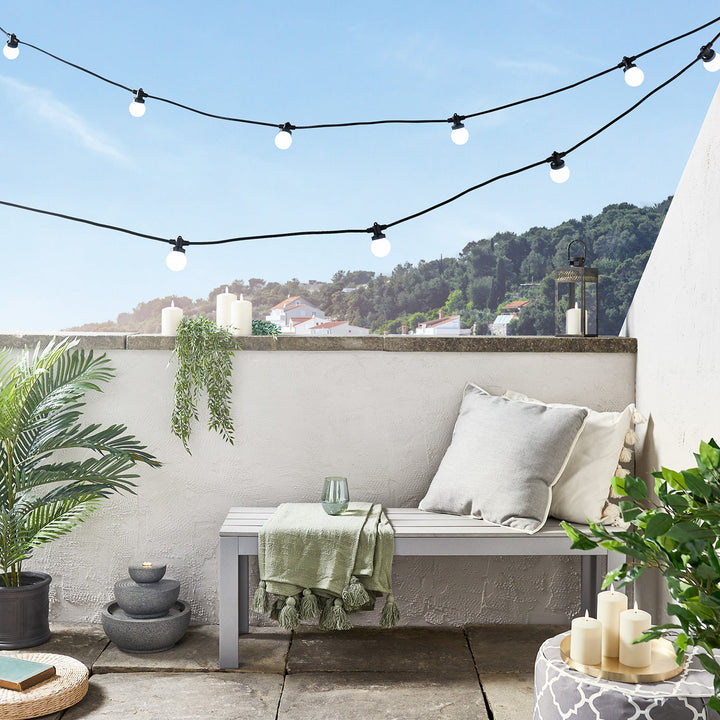 Guirlande LED Blanche 15m – Pro Connect, Extérieure et Modulable