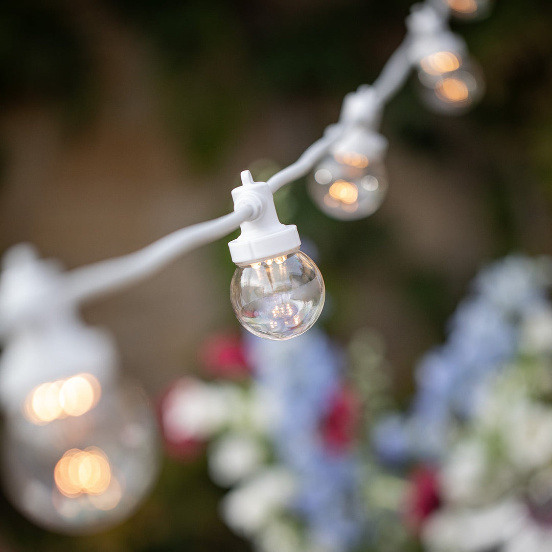 FêteLumière Connect™ – Guirlande Pro 15m avec Ampoules Transparentes