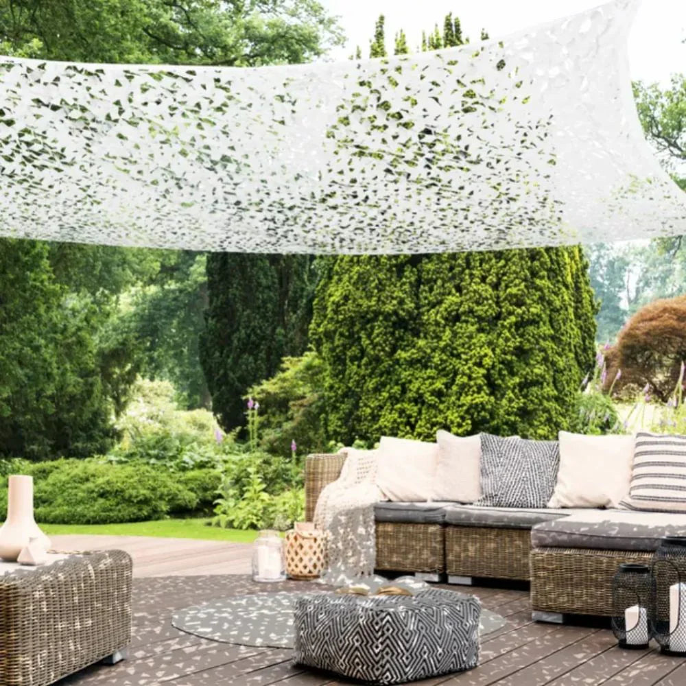 SnowNet™ – Filet de Camouflage Blanc Hivernal