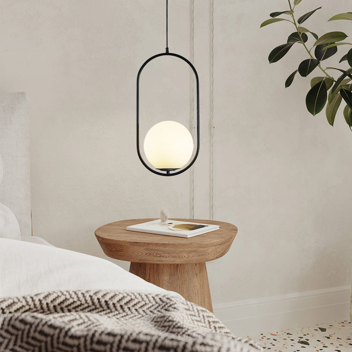 BrumeLumi™ – Lustre Élégant en Verre Satiné