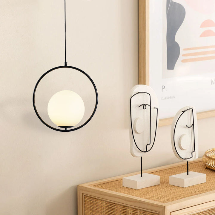 BrumeLumi™ – Lustre Élégant en Verre Satiné