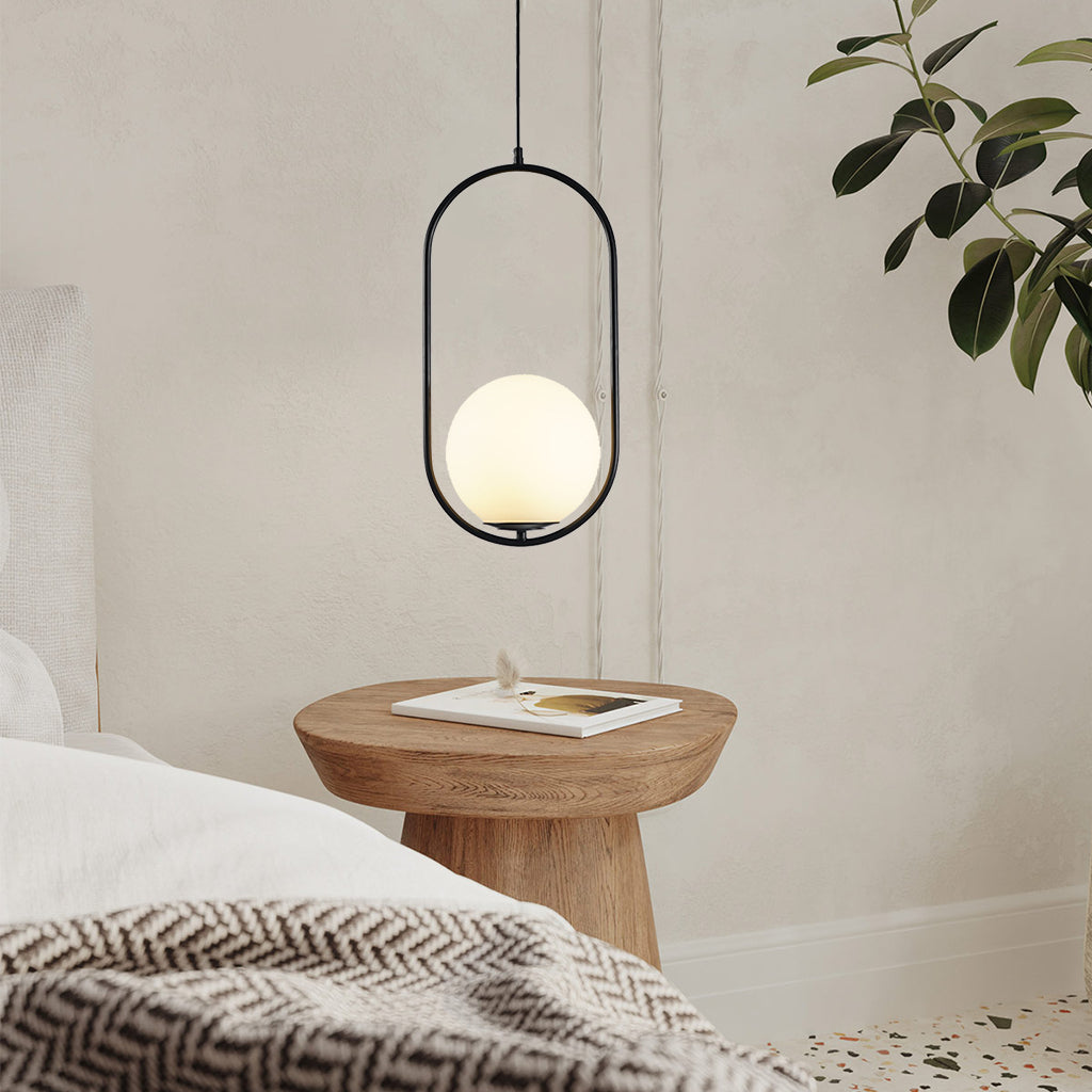 BrumeLumi™ – Lustre Élégant en Verre Satiné