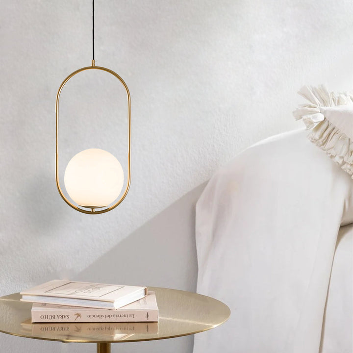 BrumeLumi™ – Lustre Élégant en Verre Satiné
