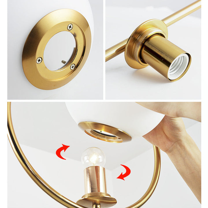 BrumeLumi™ – Lustre Élégant en Verre Satiné