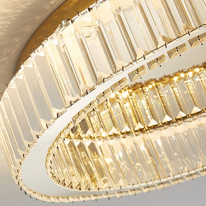 BrillaNova™ – Luminaire Circulaire Moderne aux Éclats de Cristal
