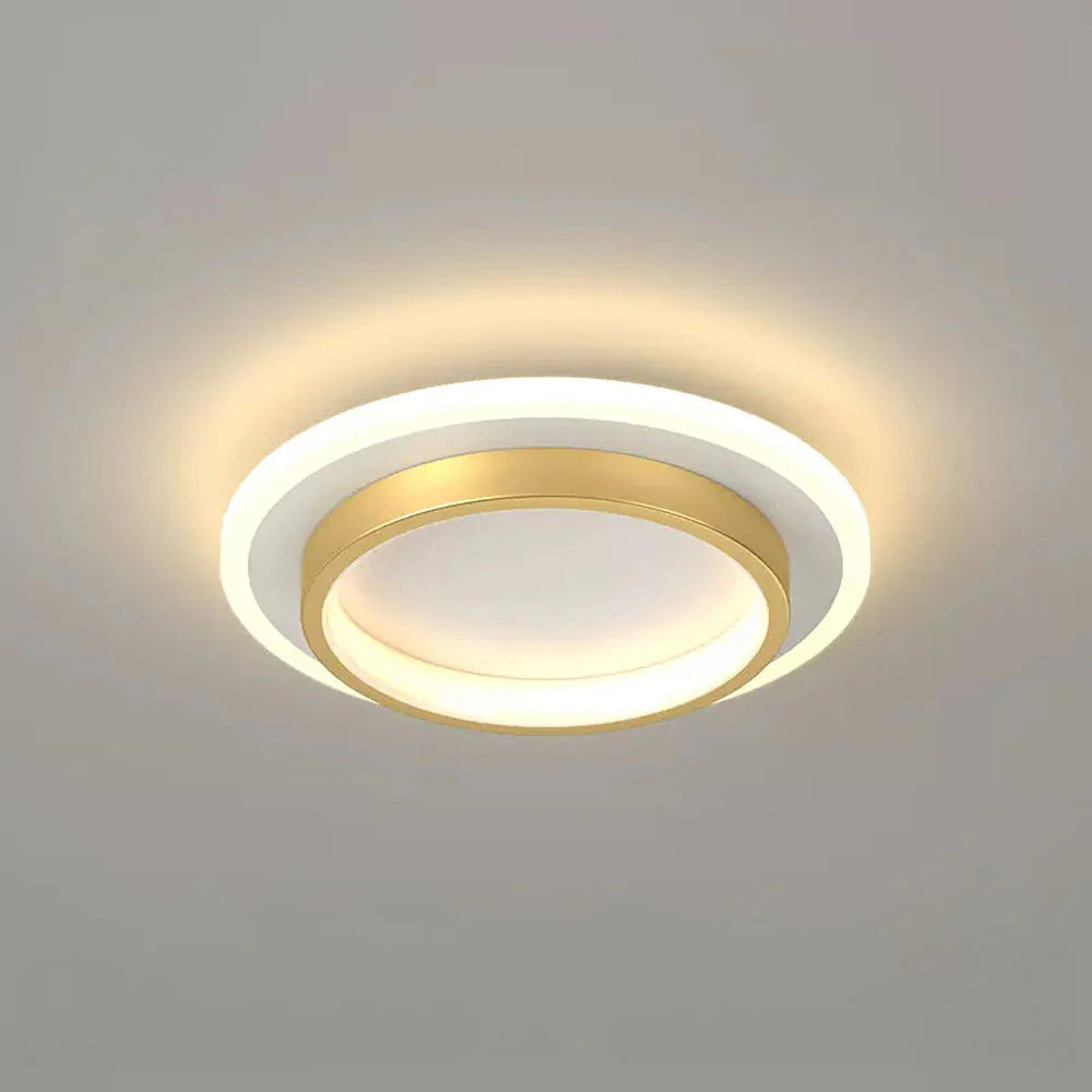 HaloMétal™ – Luminaire Rond Design en Métal et Acrylique