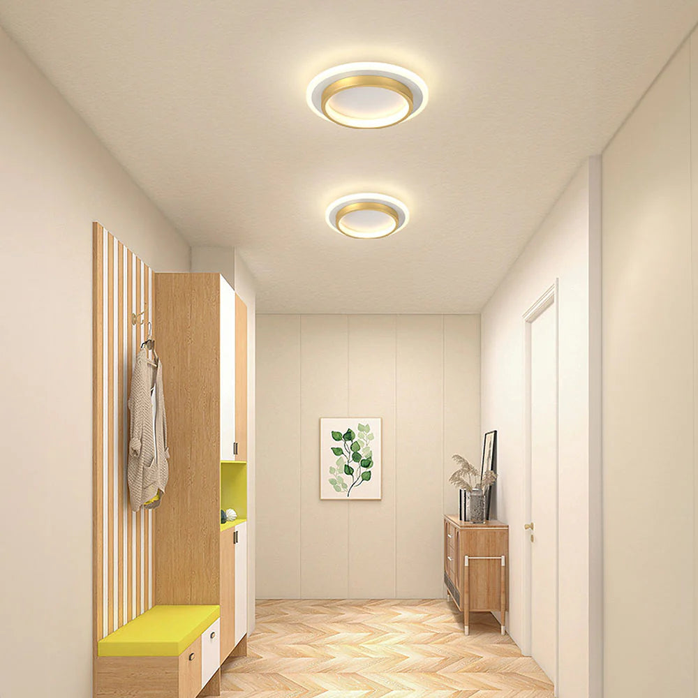 HaloMétal™ – Luminaire Rond Design en Métal et Acrylique