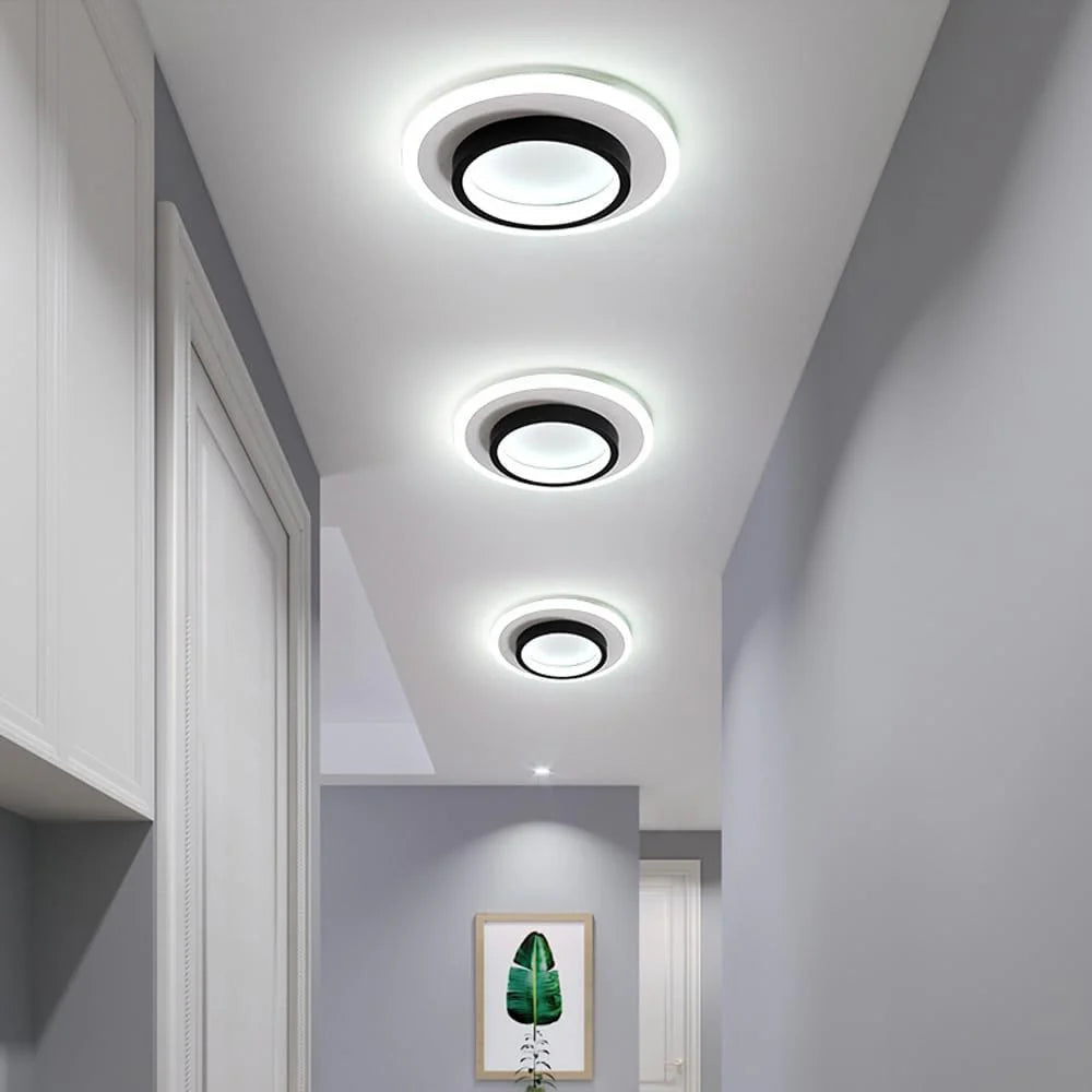 HaloMétal™ – Luminaire Rond Design en Métal et Acrylique