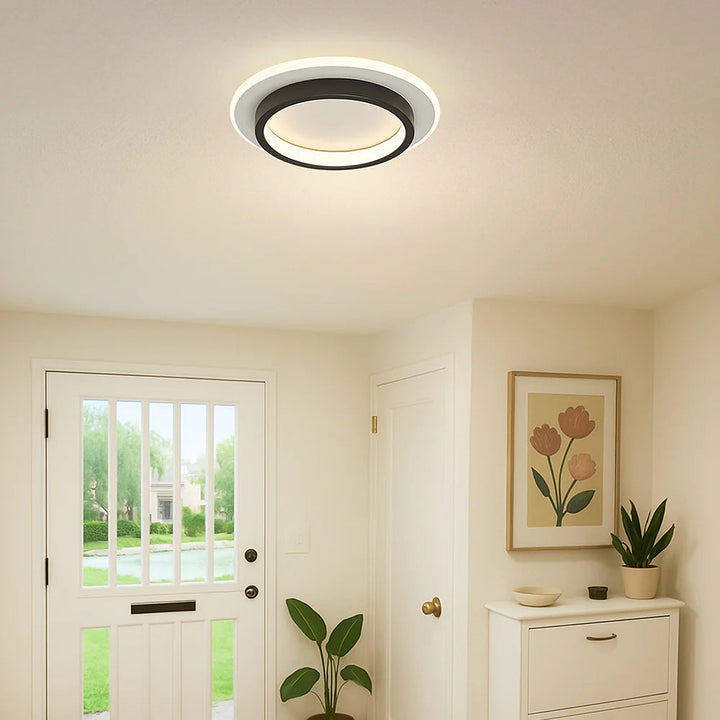 HaloMétal™ – Luminaire Rond Design en Métal et Acrylique