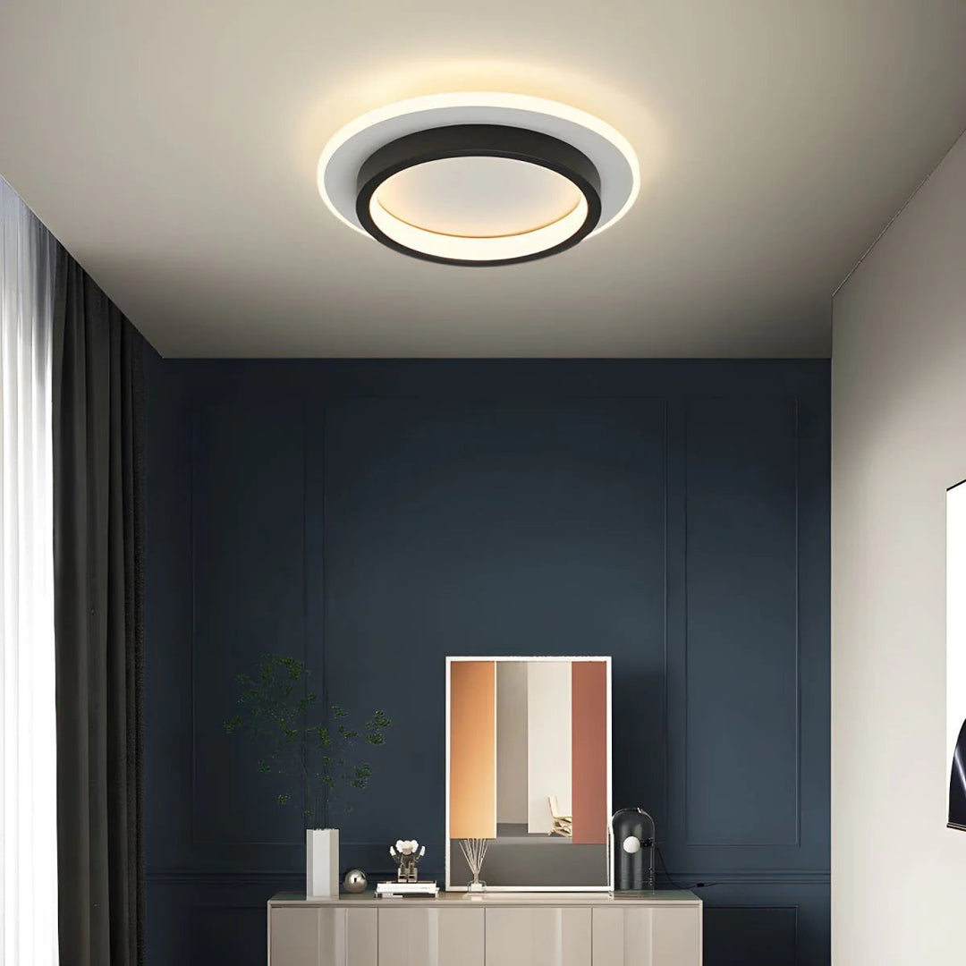 HaloMétal™ – Luminaire Rond Design en Métal et Acrylique