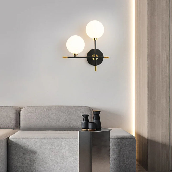 DuoLume™ – Applique Murale Double Sphère Scandinave