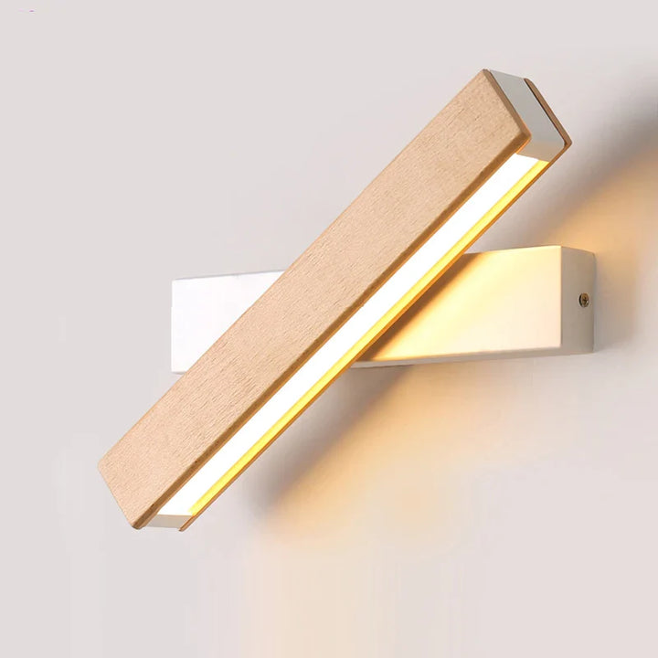 LignoFlex™ – Applique LED Murale en Bois Articulé