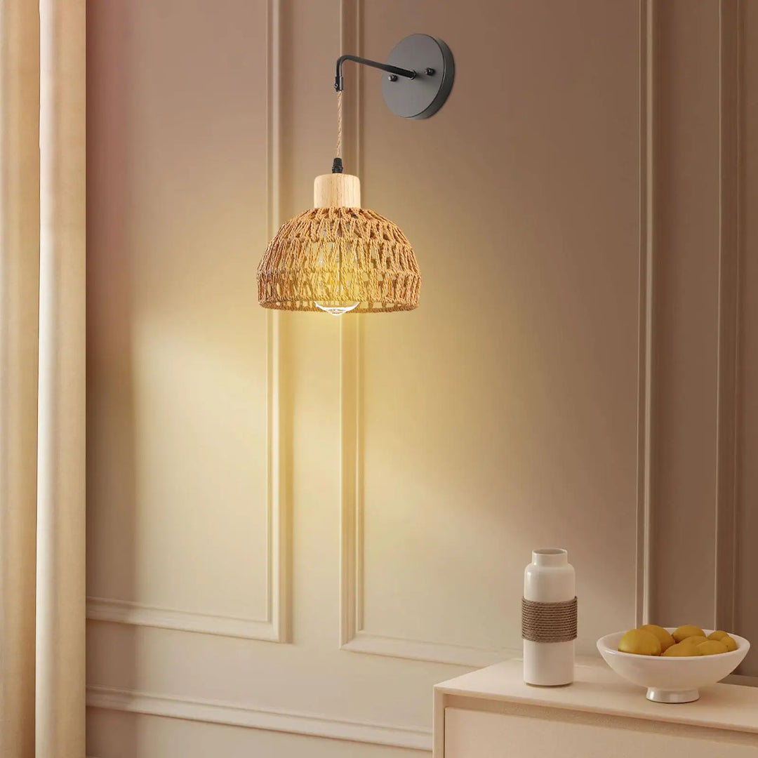 TresséLuxe™ – Éclairage Mural Naturel & Fait Main
