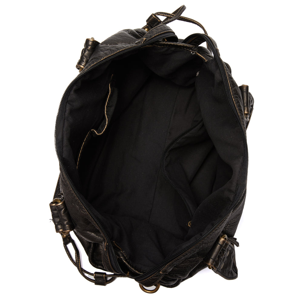 ÉbèneÉlite™ – Élégance Noire en Cuir pour Femme Raffinée