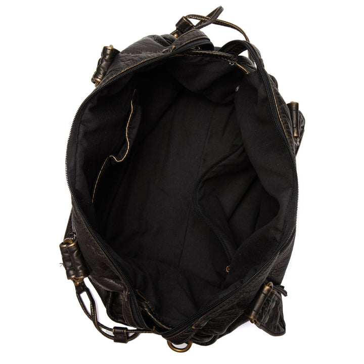 ÉbèneÉlite™ – Élégance Noire en Cuir pour Femme Raffinée