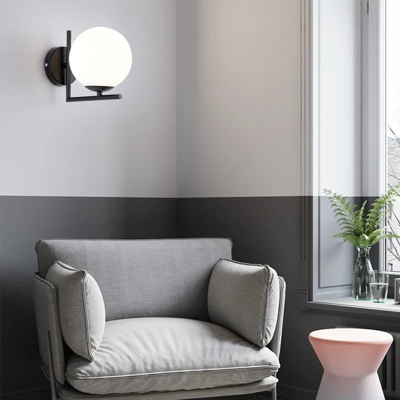 LumiBoule™ – Applique LED Scandinave Minimaliste