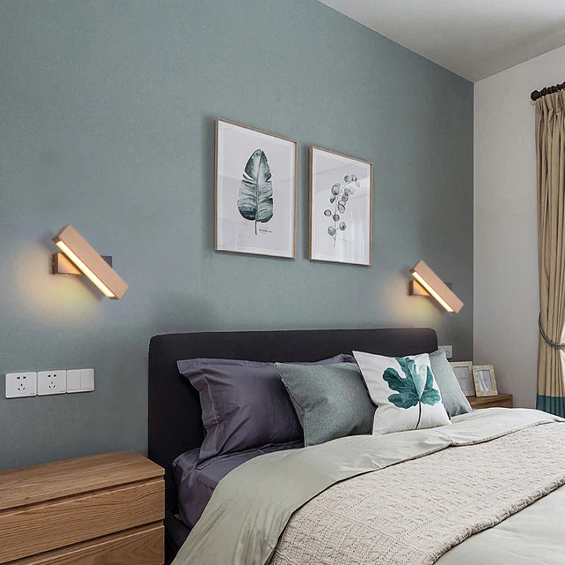 LignoFlex™ – Applique LED Murale en Bois Articulé