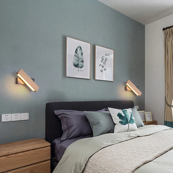 LignoFlex™ – Applique LED Murale en Bois Articulé