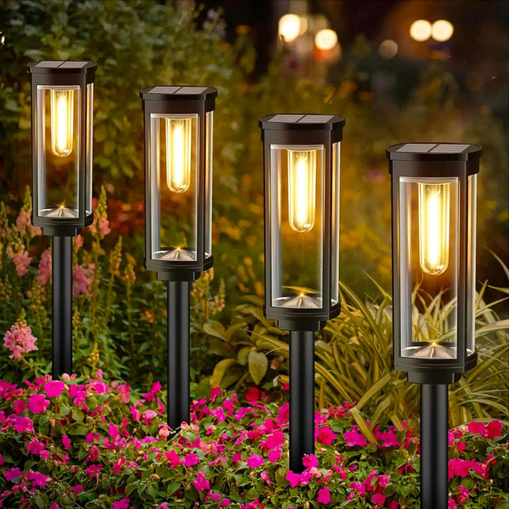 ÉclatSolaire™ – Lampe de Jardin Élégante à Énergie Solaire