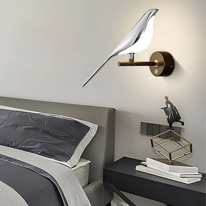 PlumeLuxe™ – Applique LED Artistique Forme d’Oiseau