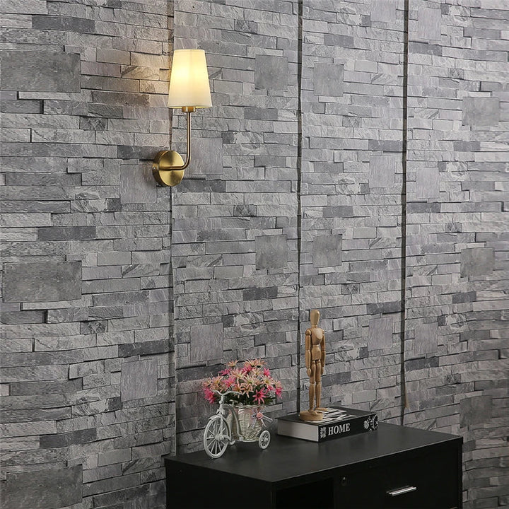 Sérénilux™ – Lampe Murale Nordique en Lin Naturel