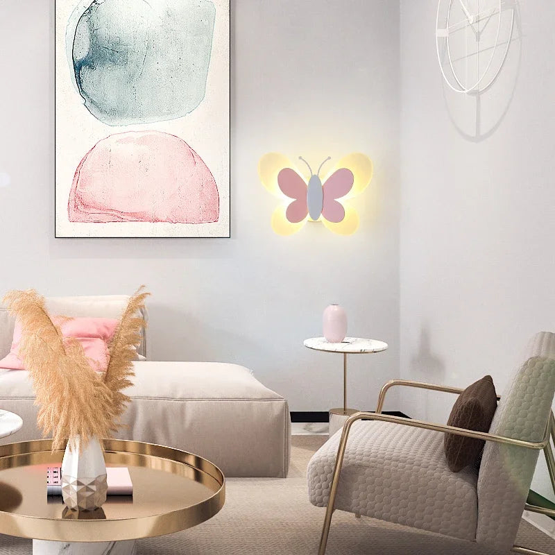Éclat Aérien™ – Lampe Murale LED Style Papillon