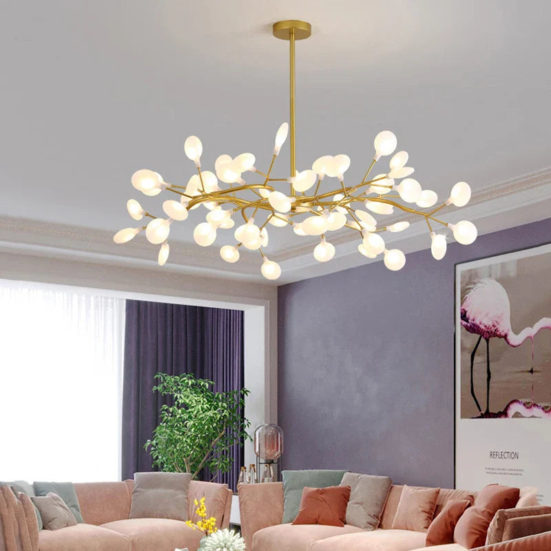 BrancheLumi™ – Lustre Créatif en Acrylique pour Salon