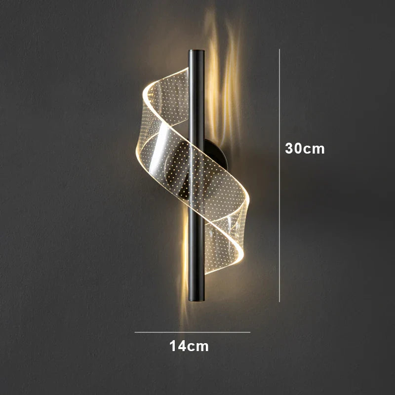 AuroraTwist™ – Applique LED Ajustable Scandinave