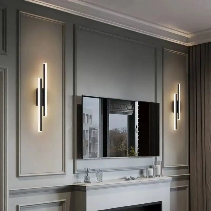 BiLume™ – Applique Murale Contemporaine à Double Barre