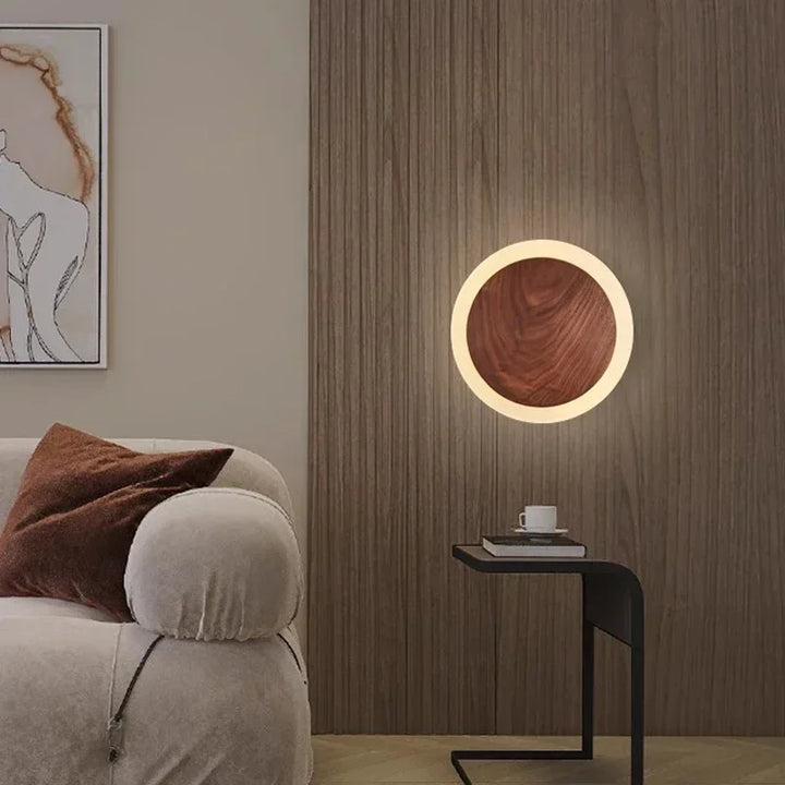 NoctaBois™ – Luminaire Mural en Noyer au Style Nordique