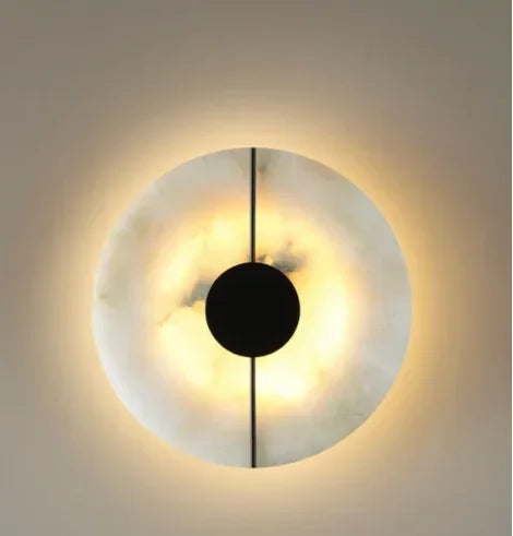 Halo Marbré™ – Luminaire Mural Design Circulaire
